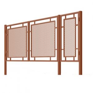 Калитка с сеткой рабица стандарт профиль H 1,5м L 0,8м покрытие грунт